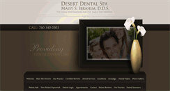 Desktop Screenshot of desertdentalspa.com