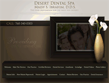 Tablet Screenshot of desertdentalspa.com